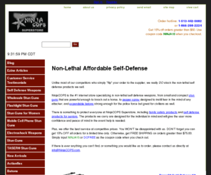ninjacops.com: Non-Lethal Self Defense Weapons & Products | NinjaCOPS
From affordable stun guns to pepper spray, there is something to protect everyone at NinjaCOPS.  Browse the largest online selection of non-lethal self defense products.