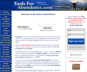 tools-for-abundance.com: Tools for Abundance, helping you manifest your dream life!
Access the tools to create abundance; learn to use them to manifest all what your want in life!