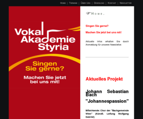 vokalakademie.org: Vokalakademie Styria - Aus Freude am Singen - Graz Austria
