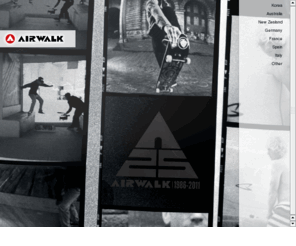 airwalk.com: AIRWALK
Airwalk leads the evolution of board sport culture. Check out Airwalk's skate, surf and snowboard footwear, equipment, accessories and apparel. Locate dealers, stream music, win free stuff, watch action video and stay tuned to Airwalk's Pro athletes news and events.