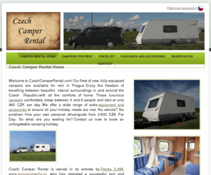 czechcamperrental.com: Czech Camper Rental, caravans for rent - Rentia Caravan
Czech Republic Camper Rental, rent new fully equiped caravans for low prices