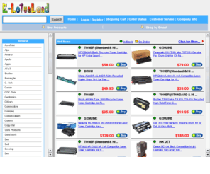 elotusland.com: Save up to 85% on all Items - Ink Cartridge, Copier Toner, Fuser Kit, Drum Unit
Save up to 85% on all Items - Ink Cartridge, Copier Toner, Fuser Kit, Drum Unit