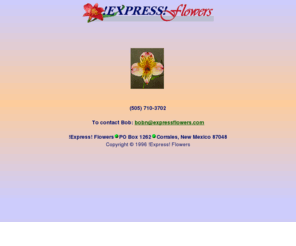 expressflowers.com: !EXPRESS! Flowers
At Express Flowers we have ten years of experience in supplying fresh cut flowers from the world's finest growers. We pride ouselves in providing the  selection, convenience and quality that customers expect and deserve.