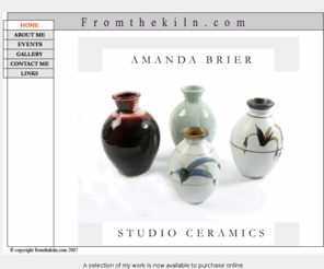 fromthekiln.com: Welcome to fromthekiln.com, studio ceramics by Amanda Brier
Studio pottery made by Amanda Brier