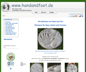 handabdruck.net: Abform-Set für 3D-Abdrücke von Hand und Fuß - exklusiver Steinguss auch für Garten und Terrasse
Abform-Set für Handabdrücke und Fußabdrücke - auch für Garten und Terrasse: Der Steinguss-Abdruck schaut schließlich als 3D-Relief aus dem Stein. Auch gut für Hochzeiten und andere wichtige Meilensteine im Leben geeignet.