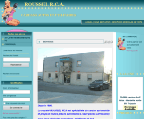 rousselrca.com: Roussel RCA Cardan auto et utilitaire - Accueil
Depuis 1990 La société ROUSSEL RCA est spécialiste du cardan automobile et propose toutes pièces automobiles (sauf pièces carrosserie) pour tous véhicules européen, asiatique et 4x4.