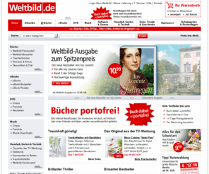 weltbildverlag.mobi: Weltbild.de - Bücher versandkostenfrei, DVDs, CDs, Spielzeug, PC Spiele und vieles mehr
Bücher portofrei bei Weltbild.de. Über 3 Mio. Artikel: Bücher, DVDs, CDs, Geschenke, Elektronik, Software & Spielwaren mit bis zu 50% Preisvorteil gegenüber früheren Ladenpreisen!