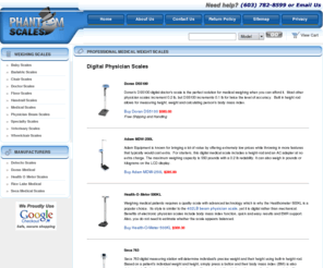medical-weighing.com: Medical Weighing - Professional Weight Scales
Professional medical scales are available from leading health care weighing manufacturers.  Save on Health-O-Meter, Detecto, Seca, Rice Lake and Doran medical weight scales.