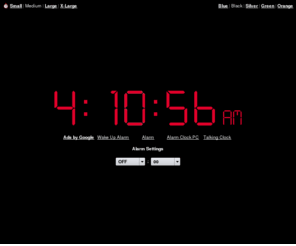 reloj-despertador.com: Online Alarm Clock
Online Alarm Clock - Free internet alarm clock displaying your computer time.