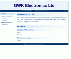 gwkelectronics.com: Liquid Level Transmitters, Tank Contents Gauges
