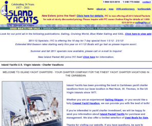 islandyachts.com: Island Yachts U.S. Virgin Islands - Charter Vacations
Island Yachts offers the finest yacht charter vacations from St. Thomas, Virgin Islands.
