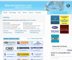 marineinstitutes.com: MarineInstitutes.com :: maritime institutes, maritime courses, maritime colleges, maritime careers, shipping institutes | MarineInstitutes.com
A complete portal for Maritime Institutes and Maritime Courses