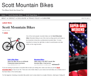 scottmountainbikes.net: Scott Mountain Bikes
Scott Bike One of the Best