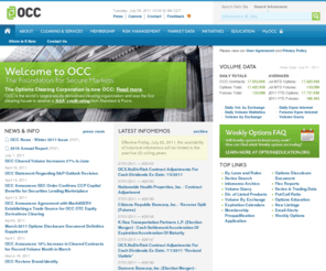 theocc.com: The Options Clearing Corporation (OCC)
OCC is the world’s largest equity derivatives clearing organization.