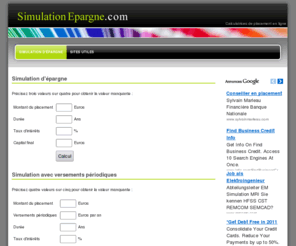 calcul-interet.com: Simulation d'épargne
Calculs d'épargne: montant, durée, taux d'intérêts, capital final et montant des intérêts.