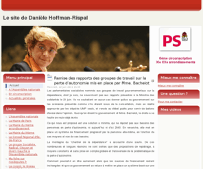 daniele-hoffman-rispal.com: Le site de Danièle Hoffman-Rispal
Le site de Danièle Hoffman-Rispal, députée de Paris