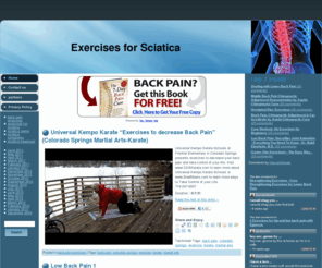 exercisesfor-sciatica.com: Exercises for Sciatica | Back Pain
How to use exercises for sciatica pain relief, lower back pain, middle back pain, and body balance...