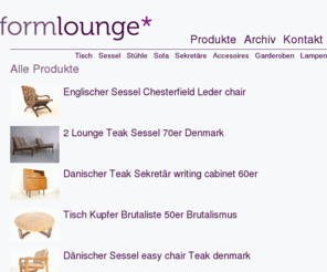 formlounge.de: Produkt Übersicht
Designer Teak Möbel