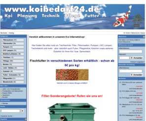 koikauf.com: koibedarf24.de
Ihr kompetenter Partner für Planung, Technik, Pflege und Futter