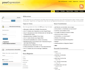 your-expression.net: yourExpression | Die Expression-Community
yourExpression ist die Knowledge Base und Community rund um Microsoft Expression.