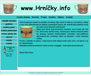 hrnky.info: Svět hrníčků
Sbírka hrníčků