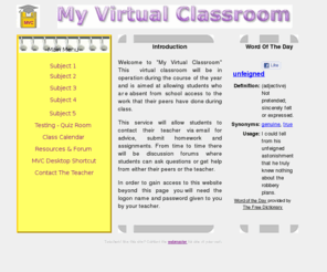 myvclass.com: MVC My Virtual Classroom
