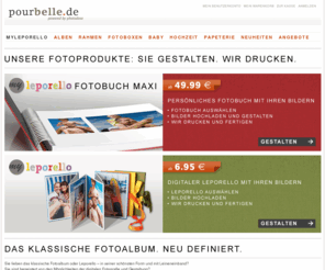 myleporello.com: pourbelle.de -  myleporello - Ihr Semikolon Online Shop für Fotoalben, Rahmen, Fotoboxen und viele andere Papeterie-Artikel
Herzlich Willkommen bei pourbelle.de, Ihrem Semikolon Online Shop für Fotoalben, Rahmen, Fotoboxen und vielen anderen Papeterie-Artikeln.