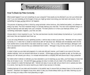 trustybackups.com: - Trusty Backups
Trusty Backups