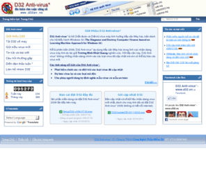 d32antivirus.com: D32 Anti-virus* | Information Systems Security
D32 Anti-virus*: An toàn cho cuộc sống số.