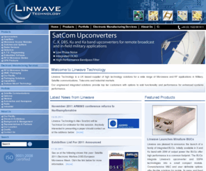 linwave.com: RF Power Amplifiers, Upconverters, Radio Systems & Microwave Diodes - Linwave Technology - Microwave Electronics Engineering
Microwave Electronics Engineering, Microwave Amplifiers, Frequency Upconverters, Microwave Sources, Downconverters, Satellite Communications