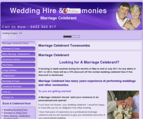 marriage-celebrant.net: Marriage Celebrant
Marriage Celebrant has 25 years experience at performing weddings and other ceremonies.