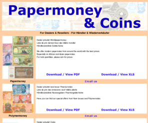 rarepapermoneyandcoins.com: papermoneyandcoins.de - rare papermoney & coins - seltene Geldscheine und Münzen
papermoneyandcoins.de - rare papermoney & coins - seltene Geldscheine und Münzen