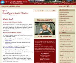 alexandriavoter.net: Voter Registration & Elections
The Constitution and Code of Virginia define the structure and function of Virginia's electoral system and the qualifications for voting and holding elective office.</p> 
<p> The Code of Virginia, Title 24.2, Chapter 1, Article 3, provides that the majority of the Judges of the Circuit Court appoint the three members of the Electoral Board, who serve staggered three-year terms beginning March 1. Two members must be of the political party of the Governor and one of the other major party. Article II, Section 8, of the Constitution provides that the Electoral Board appoint the Officers of Election and the Registrar.