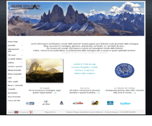 guidedolomiti.com: dolomiti
Guide Dolomiti: arrampicata, ferrate, alpinismo, escursioni, sci, foto e informazioni utili sulle Dolomiti. Curato da Enrico Maioni, guida alpina di Cortina.