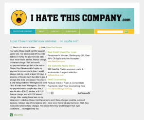 ihatethiscompany.com: I HATE THIS COMPANY.com - Just some of the companies that I hate!
I HATE THIS COMPANY lists some of the most hated companies and features horror stories from angry customers.