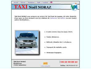 taxi-valmeinier.com: TAXI Nol NORAZ - VALMEINIER
