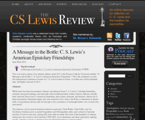 cslewisreview.org: The CS Lewis Review | An online resource for reflections on C. S. Lewis and the tradition he exemplifies
The CS Lewis Review is an online resource for reflections on C. S. Lewis and the tradition he exemplifies