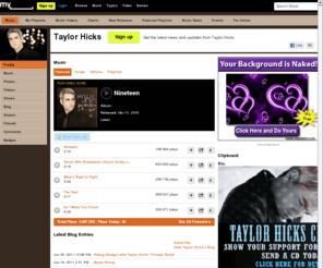 modernwhomp.com: Taylor Hicks | Free Music, Tour Dates, Photos, Videos
Taylor Hicks's official profile including the latest music, albums, songs, music videos and more updates.