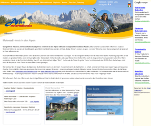 alpenferien.net: Motorradhotel Motorrad Hotel: Motorradhotels - Motorradurlaub
Herzlich Willkommen bei den Motorradhotels! Wir haben alle Informationen rund um das Thema Motorrad Hotel. Die schönsten Touren finden Biker bei uns und die schönsten Unterkünft in unserem Alpenhotel. Planen Sie ihre Biketour auch direkt bei uns.