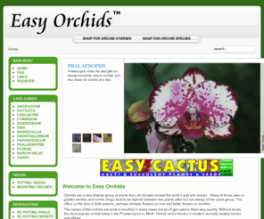 easyorchids.co.uk: Welcome to Easy Orchids
Buying Orchids and growing orchids - the home of orchid growing for Phalaenopsis, Cattleya, Vanda, Dendrobium and more