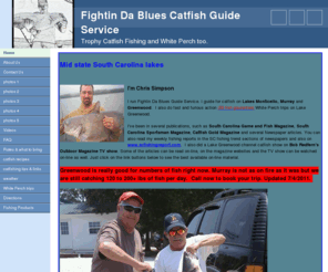 fightindablues.com: south carolina catfish guide service Fightin Da Blues
This is Fightin Da Blues catfishing guide service website. This site is alot more than just a guide service. Theres recipes, videos, tips and techniques, catfish identification and much more things will be added. 