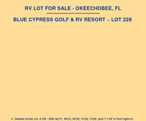 bluecypress.us: RV Lot For Sale Blue Cypress Golf & RV Resort
RV lot for sale Blue Cypress Golf & RV Resort, Okeechobee, Florida