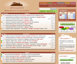 demosphere.eu: Démosphère : agenda alternatif de la région parisienne
Un agenda pour aider les habitants de la région parisienne à se rencontrer, à agir, et à se réapproprier la politique.