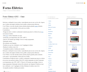 forno-eletrico.com: Forno Elétrico — Artigos e reviews de fornos elétricos
Saiba tudo sobre fornos elétricos, dicas de utilização, melhores modelos, reviews de produtos de diversas marcas e modelos.