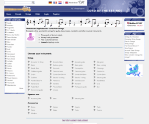 jingoloba.com: Lord of the Strings
Europe's online specialist in strings for guitar, bass, banjo, mandolin and other musical instruments.