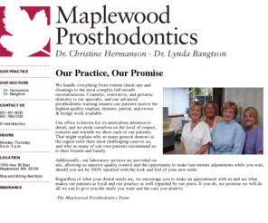 maplewoodpros.com: Maplewood Prosthodontics: Welcome to Maplewood Prosthodontics
Maplewood Prosthodontics