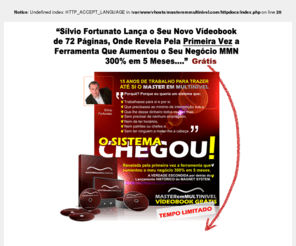 masteremmultinivel.com: Master em Multinível - Lançamento do Novo Vídeo Book de Sílvio Fortunato
Este site faz parte do Magnet System, recrute como os profissionais e eleve o seu negócio de marketing de rede, tambem chamado marketing multinivel, mlm, mmn ou network marketing a patamares com que nunca sonhou.
