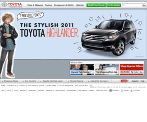 toyotamotoramericas.com: Toyota Cars, Trucks, SUVs & Accessories
Official Site of Toyota Motor Sales - Cars, Trucks, SUVs, Hybrids, Accessories & Motorsports.