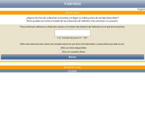 valenbisi.mobi: Valenbisi, bicicletas urbanas en Valencia en tu móvil
Valenbisi, información de las estaciones de alquiler de bicicletas de Valencia en tiempo real
