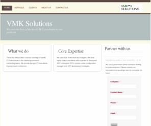 vmksolutions.com: VMK Solutions | We provide best of the breed IT Consultants to our partners
